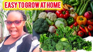 Top 10 VEGETABLES And How To Grow Them Around your Home [upl. by Otila709]