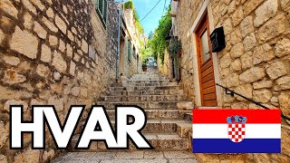 Hvar Old Town Walking Tour Hvar Island Croatia 2024 4k [upl. by Ahseinad702]