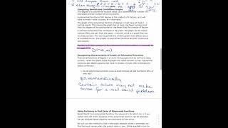 5 3 Notes Graphing Polynomial Functions pages 3 amp 4 [upl. by Buell]