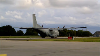 Transall C160 Armée de lAir 64GB start up et décollage à lAéroport de Lannion [upl. by Curt167]