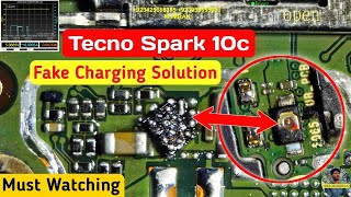 Tecno Spark 10c Fake Charging Solution [upl. by Camm]