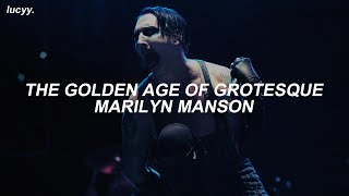 The Golden Age Of Grotesque  Marilyn Manson Spanish  English lyrics [upl. by Asenav658]