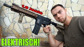 BESTES SOFTAIR GEWEHR  Review und Test schießen  Bolt B4 MK18 Hellfire elektrisch [upl. by Zebe201]