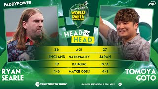 PDC World Darts Championships 2024 ｜Round 2｜Ryan Searle vs Tomoya Goto [upl. by Thurston882]