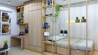 TINY APARTMENT 242sqft 225sqm MICRO APARTMENT TOUR   SPACE SAVING IDEAS  NEVER SAY TOO SMALL [upl. by Ries]