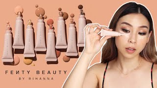 New Fenty Beauty Bright Fix Eye Brightener  Yay or Nay  TINA TRIES IT [upl. by Boland]