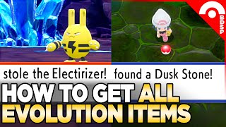 How to Get All Evolution Items in Pokemon Brilliant Diamond amp Shining Pearl [upl. by Ileyan911]