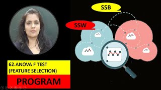 ANOVA F Test program  ANOVA TEST FOR FEATURE SELECTION  MACHINE LEARNING IN HINDI [upl. by Clarey]