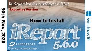 How to Install iReport 560  Executive  Windows10 8K [upl. by Yauq306]