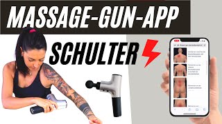 Massagepistole App  Selbstbehandlung  Übungen bei Schulterschmerzen PhysiokollmannApp [upl. by Sirtemed]