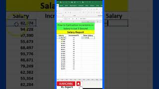 How to calculate Increments in Salary within 5 seconds in Excel  XL Expert [upl. by Aivax]