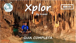 Xplor by Xcaret  GUIA COMPLETA 2024 Tirolesas Anfibios Nado en Río estalactitas vlog21 4K [upl. by Nissy]