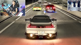 POV HONDA NSXR VS MITSUBISHI ECLIPSE MIDNIGHT RACE  STEERING WHEEL  PEDAL CAM  ASSETO CORSA [upl. by Aytac]