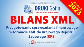 Przygotowanie sprawozdania finansowego w formacie XML do Krajowego Rejestru Sądowego KRS [upl. by Remle80]