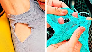 48 EASY CLOTHES REPAIR HACKS TO SAVE YOUR DAY [upl. by Lasorella]