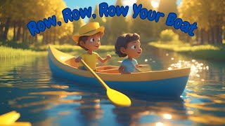 Row Row Row Your Boat  Nursery Rhymes and kids Songs and Tales  CleverCubsCartoons [upl. by Akined]