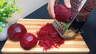 Betteraves Râpées‼️ Recette facile le goût est plus que merveilleux 👌🔝 Grated Beets Recipe [upl. by Mages]