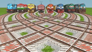 EIGHTS LINE CROSSING ON BUMPY🔸️ FORKED RAILROAD TRACKS train sim world 3 railfanning [upl. by Beaver]