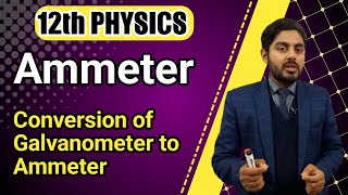 Ammeter class 12  Conversion of galvanometer into ammeter class 12  12th class physics [upl. by Haerb15]