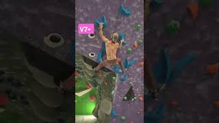 new v7 at spider with a cool cheeky toe hook catch nice boulder 👌 [upl. by Ardiedal]