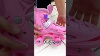 Patines 4 Ruedas Rosado Ajustable Para Niñas  Lhua Store Chile [upl. by Elliot343]