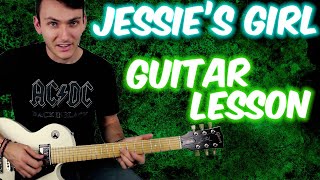 Jessies Girl Guitar Solo Lesson [upl. by Giacopo710]