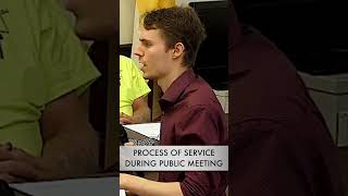 Process Server Appears at Public Meeting to Serve Subpoena on Politician [upl. by Filip974]