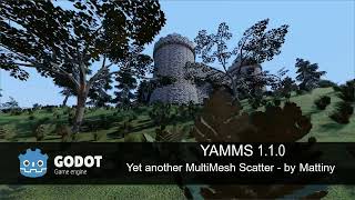 YAMMS 110  Yet Another MultiMesh Scatter for Godot 4 [upl. by Zitah934]