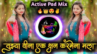 Tuzya Vina Ek Kshan Karmena Mala Dj Song  तुझ्या विना एक क्षण  Active Pad Mix Dj Balaji Jahire [upl. by Tchao54]