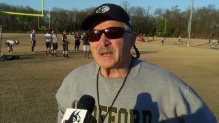 Wofford Football Begins Spring Practice 2016 [upl. by Amles305]