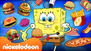 SpongeBob Best FOOD Moments 🍔🍕  SpongeBob SquarePants  Nickelodeon UK [upl. by Red371]