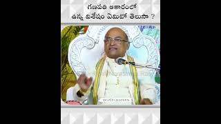 గణపతి ఆకారంలోఉన్న విశేషం ఏమిటో తెలుసాgarikapatigarikapatinarasimharaopravachanmotivationshorts [upl. by Haila]