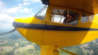 Aerobatics in my Clipwing Taylorcraft [upl. by Enirolf]