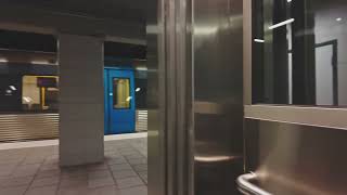 Sweden Stockholm Farsta Strand Subway Station 1X elevator [upl. by Rodavlas]