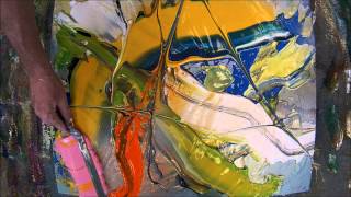 Learn To Paint an Acrylic Abstract Painting Ultra Thick 2 HD By Jan van Oort [upl. by Viveca]