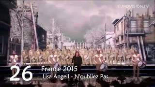 Eurovision NONENGLISH songs 20042016 My Top 40 [upl. by Neelya850]