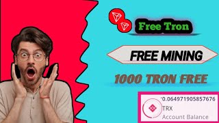 1 click 1000 tron coin free mining tamil tronfreetron freemining tamil [upl. by Ferneau604]