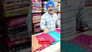 ALL COTTON SUITS EASLY MACHINE WASHABLE shoping ladeisfashion fabric [upl. by Recneps331]