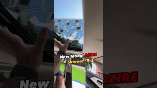 New model Dzire meh sunroof 😱ArunPanwarx viralvideo automobilearunpanwarx marutisuzukishorts [upl. by Goltz379]