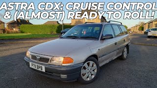 Astra CDX 20 16V estate cruise control fitted bumpers painted and driven [upl. by Yelrehs195]