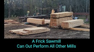 Sawmilling On The Frick 01C Automatic Sawmill [upl. by Rodrique]