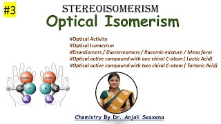 Optical Isomerism  Condition to be optically active  Enantiomers  Diastereomers  Racemic Meso [upl. by Katonah]