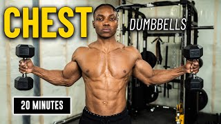 20 Minute Dumbbell Chest Workout  Build amp Burn 1 [upl. by Mariel]