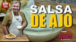 Como hacer SALSA DE AJO Muy fácil encasa [upl. by Patti]