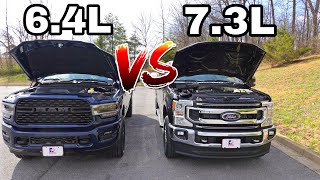 2022 RAM 2500 64L VS Ford F250 73L MPG And Acceleration Test Is The 73L Gas Really Better [upl. by Ricki]