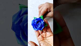 handmade diy ribbon rose flowers diyflower craft rose [upl. by Hsima]