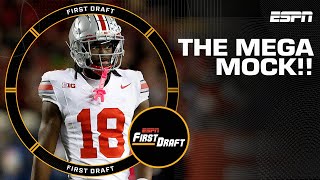 MEGA MOCK DRAFT w Mel Kiper Jr amp Field Yates  First Draft [upl. by Sello]