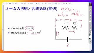 基礎物理抵抗コンデンサーその１オームの法則 [upl. by Enomaj]