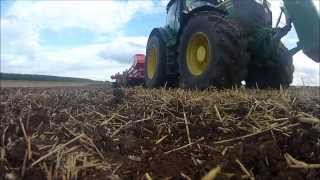 GoPro Grubbern 2014 mit Zwischenfruchtaussaat  Horsch und John Deere [upl. by Deerdre]