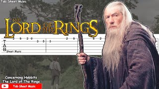 The Lord of The Rings  Concerning Hobbits Guitar Tutorial [upl. by Nissa]